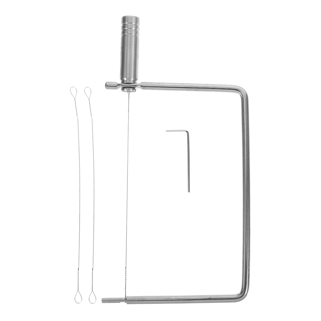 unbranded Stainless Steel Cheese Slicer with Wire Multipurpose Cheese Cutter for Slices Handheld Cheese Slicer for Butters and Cheese Blocks Kitchen Tool – Durable Stainless Steel Construction for Simple Storage and Daily Tasks