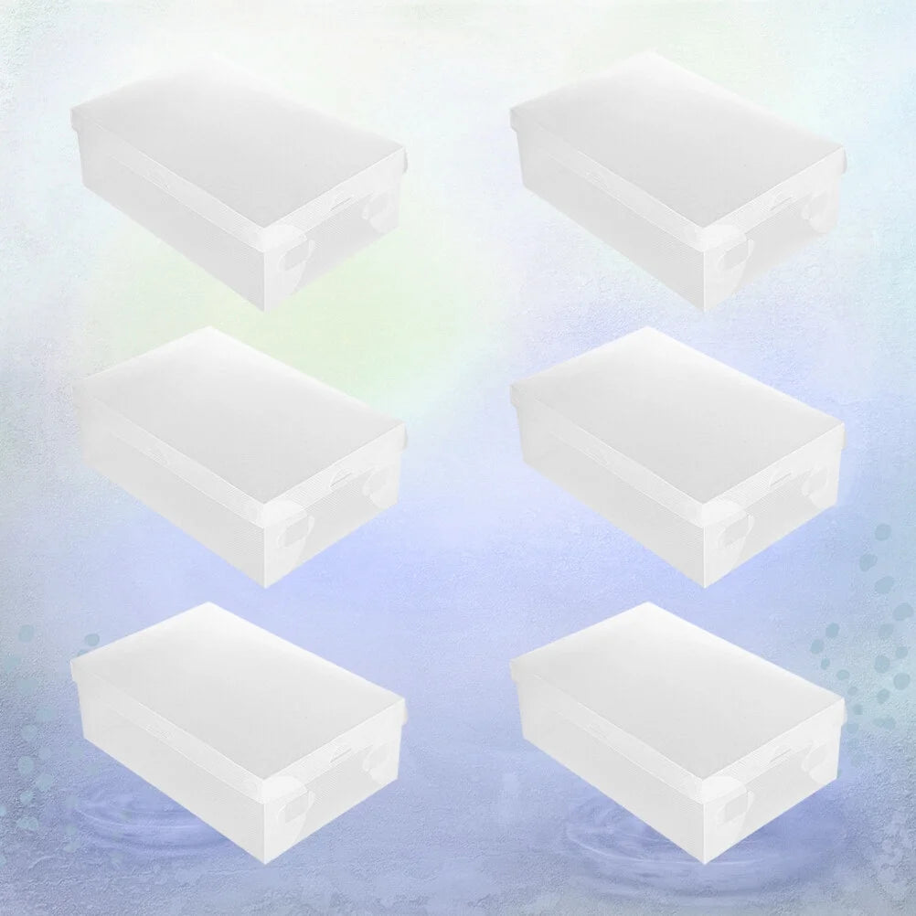 12 PCS Shoes Boxes Transparent Shoes Cases Plastic Storage Box Shoes Container for Home Shop 28x18x10cm – Clear-View Organization for Simple Storage and Daily Tasks
