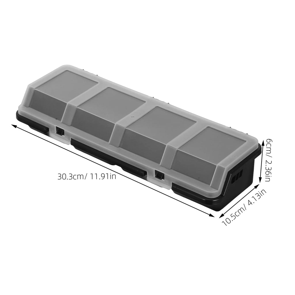 2 Pcs Screw Parts Box Storage Small Organizer Large Organizers and Bins Crate Black – Convenient Multi-Piece Set for Simple Storage and Daily Tasks