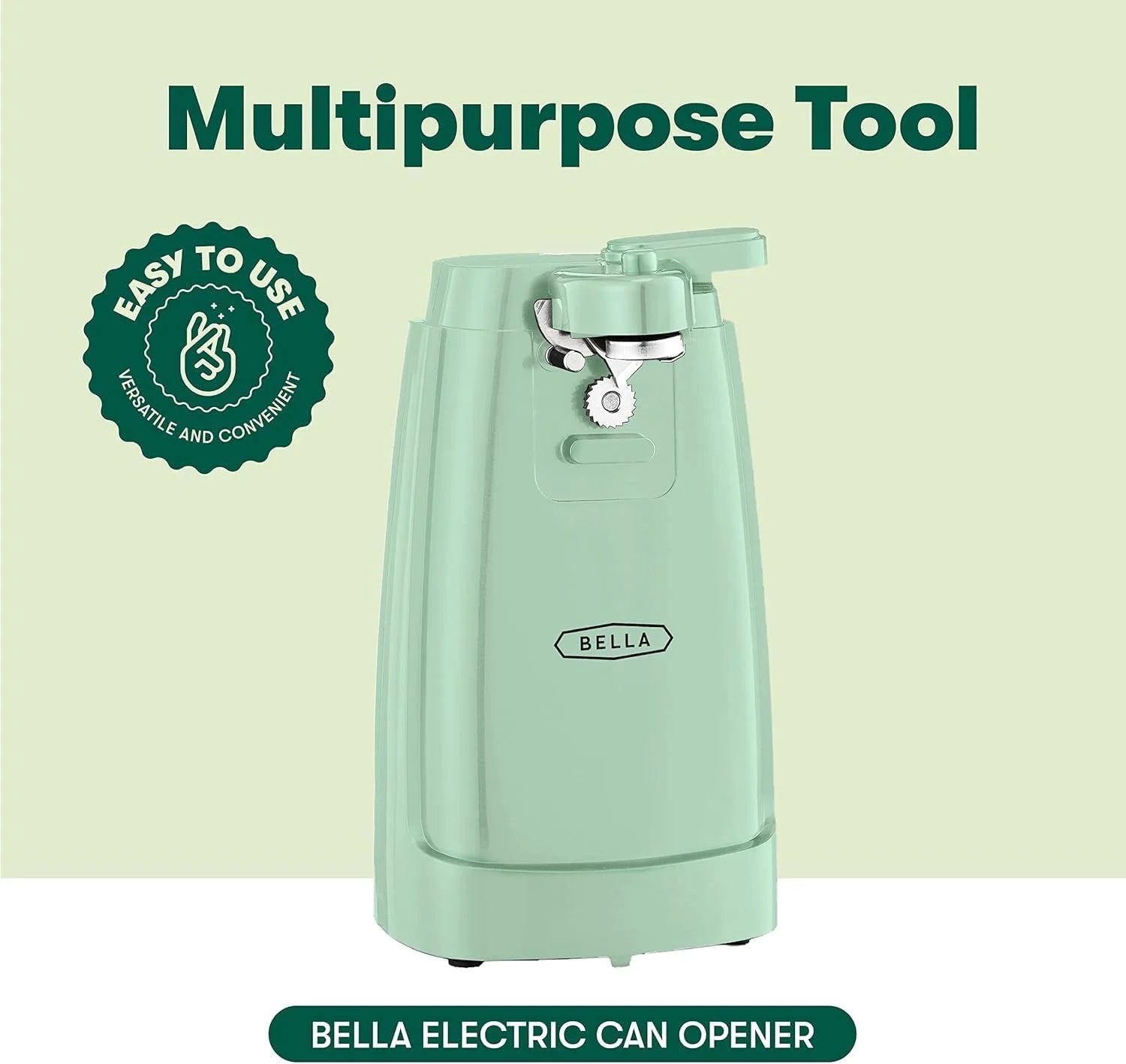 Electric Can Opener and Knife Sharpener Multifunctional Jar and Bottle Opener with Removable Cutting Lever and Cord Storage Stainless Steel Blade, – Durable Stainless Steel Construction for Simple Storage and Daily Tasks – Catalog Item 123