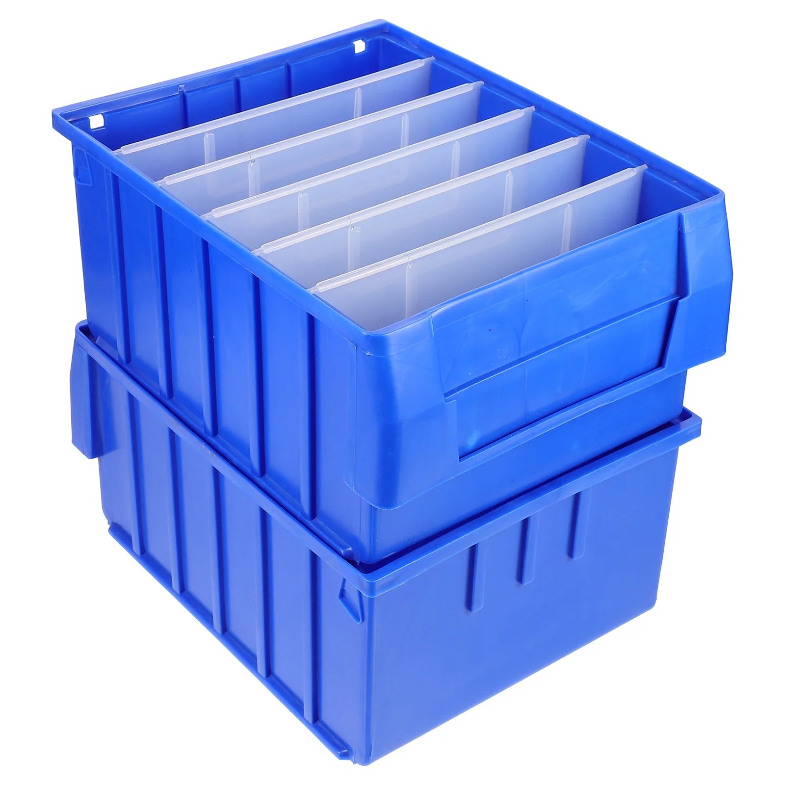 Parts Box Screw Partitions Design Blue Storage Container – Compartmented Organization for Simple Storage and Daily Tasks