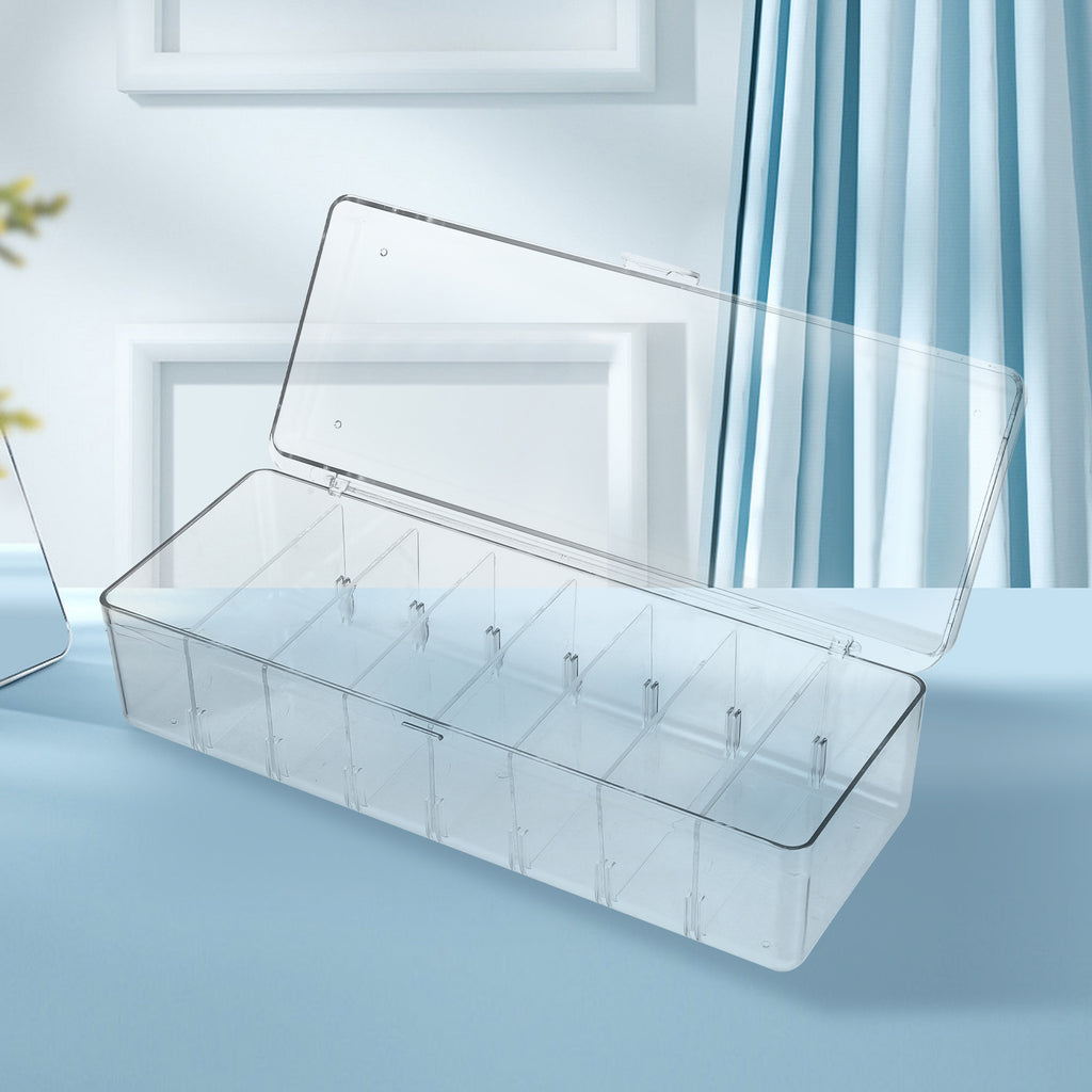 Card Game Business Cards Card Storage Box Travel 26X10X7.5CM Transparent – Clear-View Organization for Simple Storage and Daily Tasks