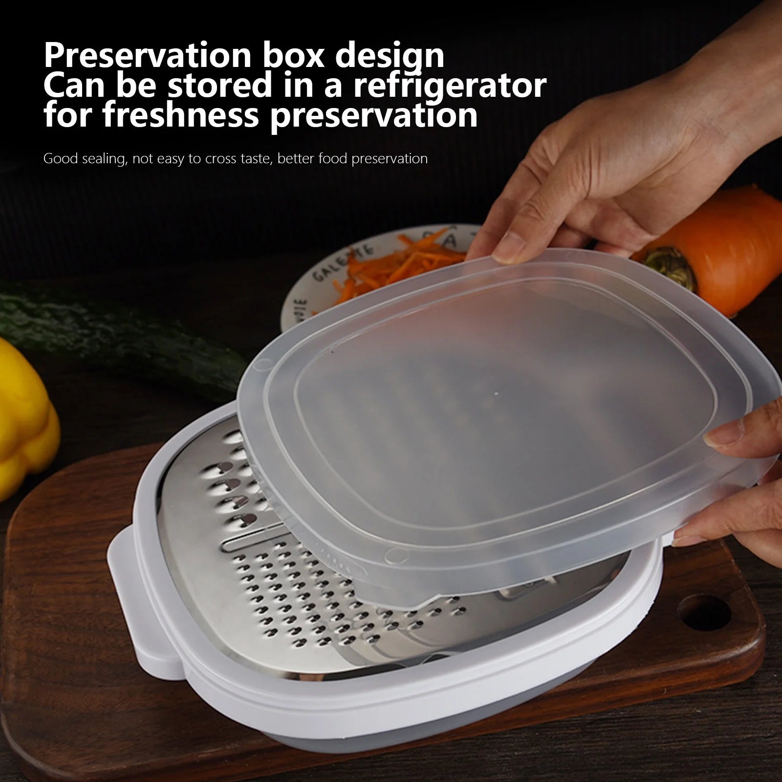 Grater Well-crafted Handheld Cheese Grater - Cheese Grater With Soft Handle - Grater For Kitchen Spices Ginger - Stainless Steel Cheese Shredder - Lemon Zester To Kitchen Gadgets Clearance – Convenient Carry Handles for Simple Storage and Daily Tasks