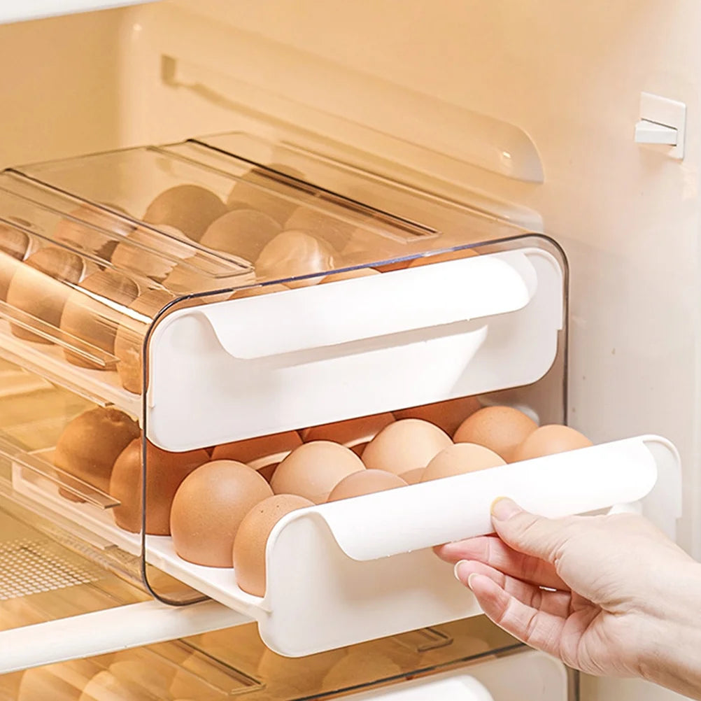 Decals Drawer Egg Carton Organizer Storage Box Baby – Convenient Family Mealtime Use for Simple Storage and Daily Tasks