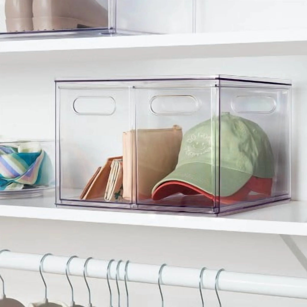 All Purpose 2 Drawer Storage ClearAcrylic Utility Bins,1352 Volume,H 12.6D 12.2 – Practical Home Organization for Simple Storage and Daily Tasks