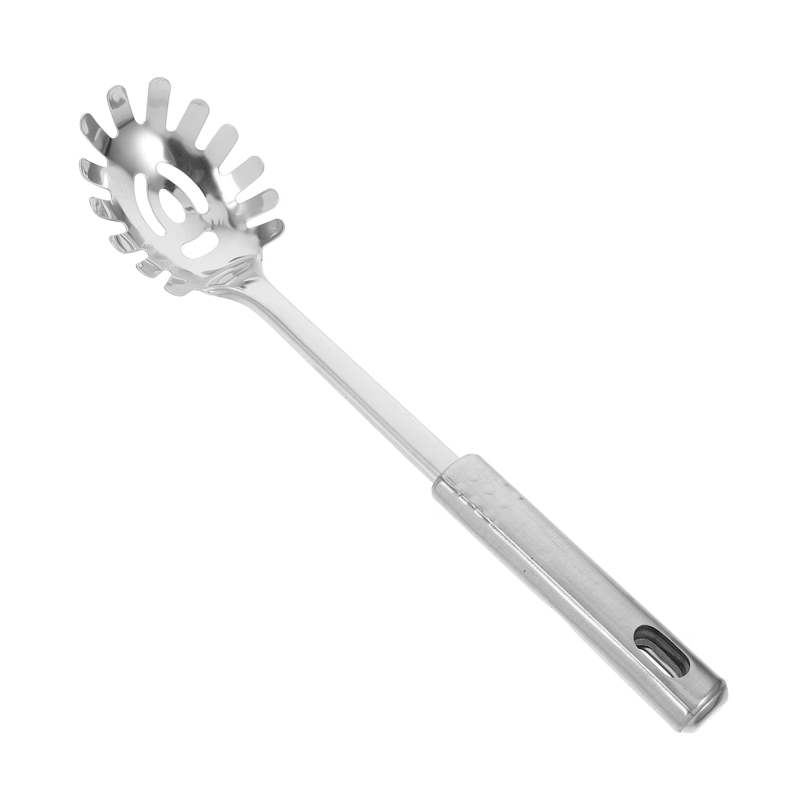 Stainless Steel Pasta Server 1 Set Spaghetti Spoon Noodle Claw Pasta Fork Metal Pasta Spoon Heat Resistant for Cooking – Durable Stainless Steel Construction for Simple Storage and Daily Tasks