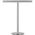 Brushed Standing Towel Rack Heavy Duty Base Stainless Steel T-Shaped Hand Towel Stand for Bathroom Kitchen. – Durable Stainless Steel Construction for Simple Storage and Daily Tasks