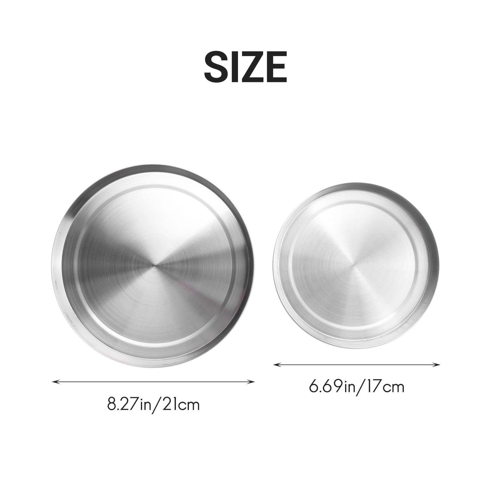 4Pcs Stainless Steel Hob Covers Stove Plate Top Cooker Protector Kit Set Utensils 17/21CM Kitchen Accessories – Durable Stainless Steel Construction for Simple Storage and Daily Tasks