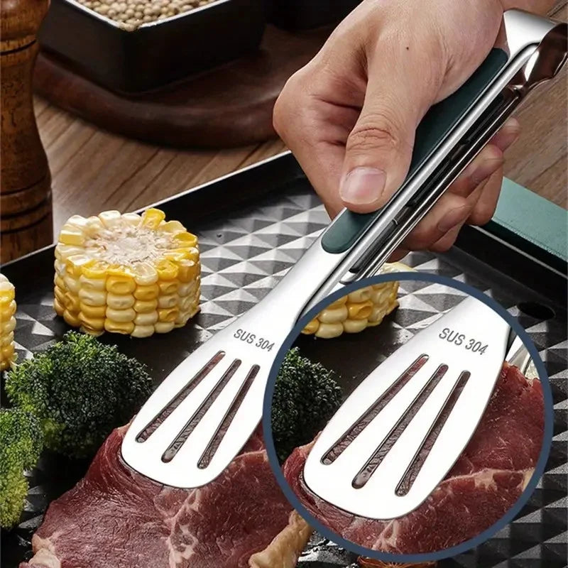 3 Pcs Stainless Steel Food Clips and Barbecue ForksSmallMediumLarge Three Size SetHigh Quality StructureMeat Salad Bread GrippersEssential Camping Kitchen Tools for Outdoor Tr – Durable Stainless Steel Construction for Simple Storage and Daily Tasks