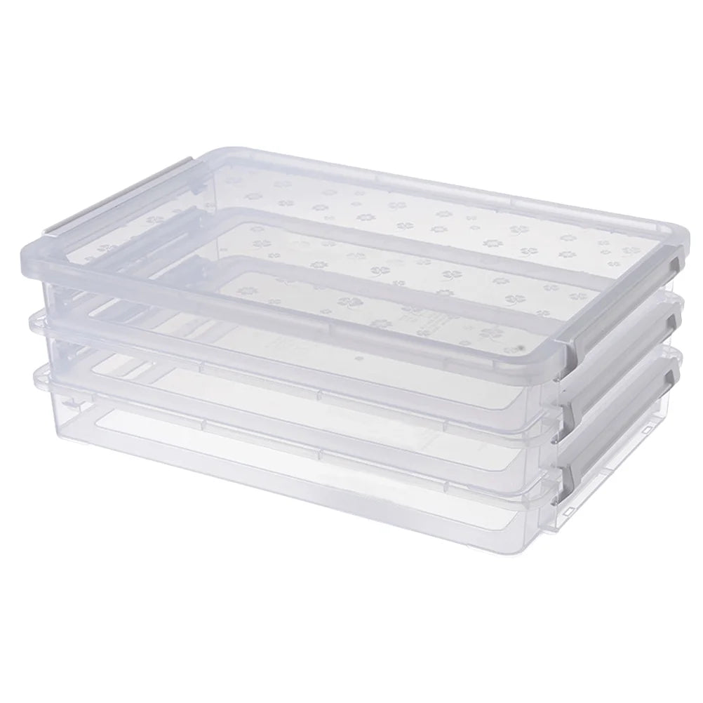 2pcs Multilayers Transparent Storage Box Clear Plastic Document Paper Filling Case – Clear-View Organization for Simple Storage and Daily Tasks