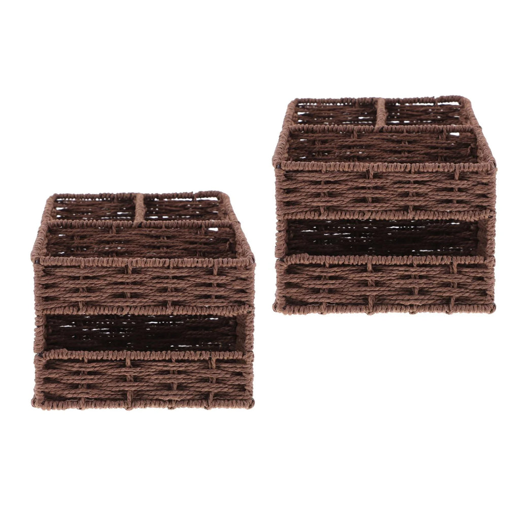 2pcs Desktop Storage Container Home Office Storage Box Sundries Small Items Organizer – Practical Home Organization for Simple Storage and Daily Tasks