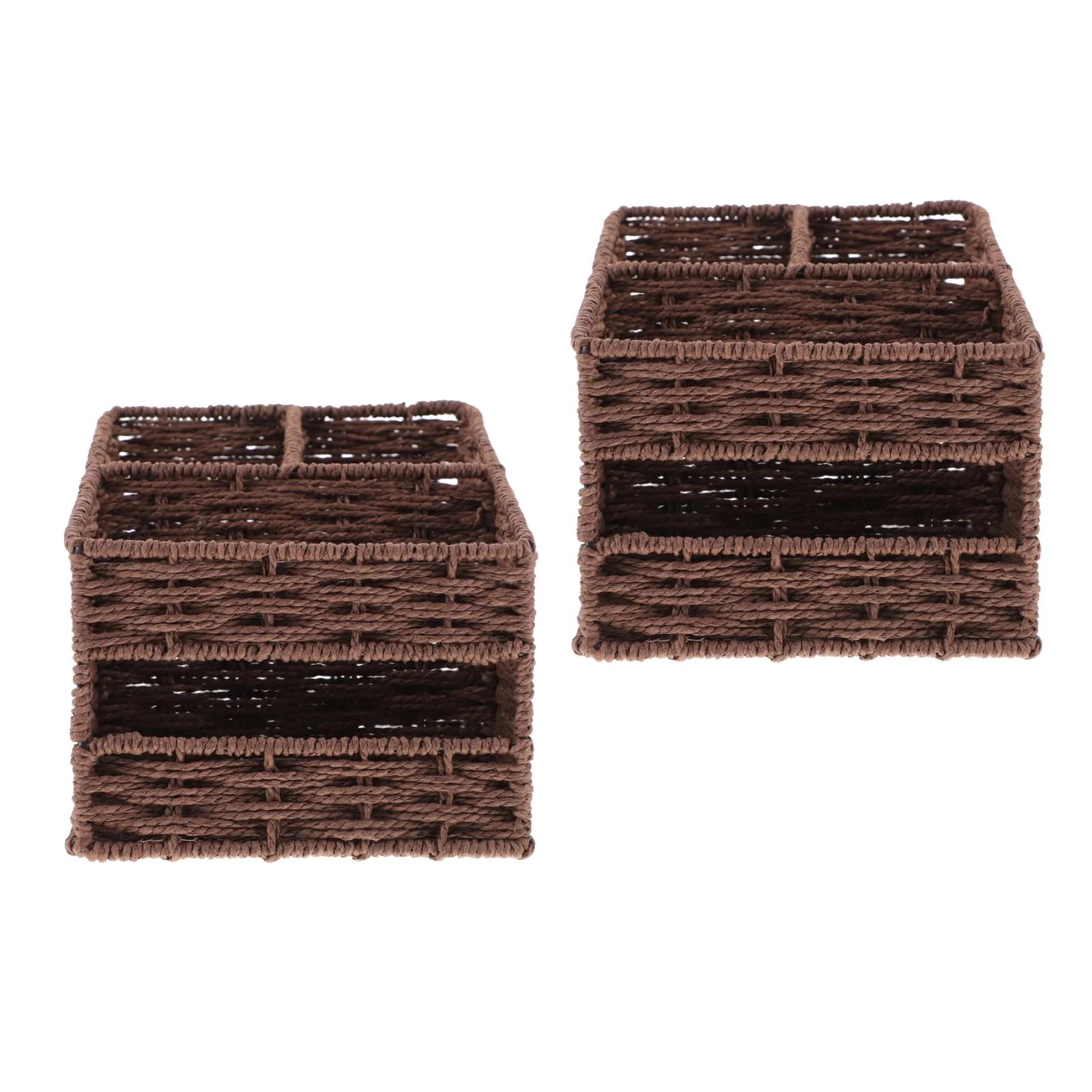2pcs Desktop Storage Container Home Office Storage Box Sundries Small Items Organizer – Practical Home Organization for Simple Storage and Daily Tasks