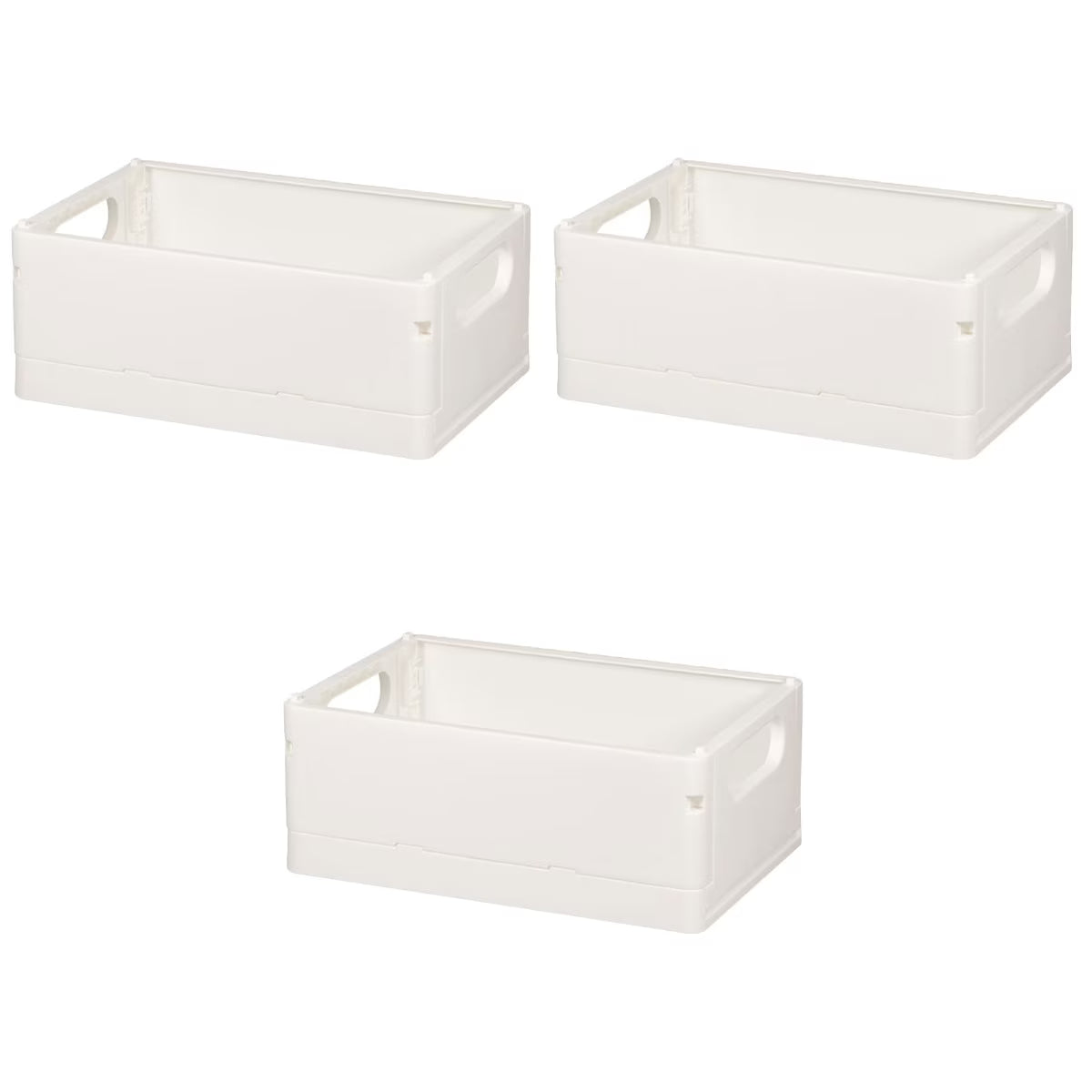 3pcsStorage Basket Collapsible Box Desktop Organizer Multi-purpose Storage Organizer – Foldable Space-Saving Design for Simple Storage and Daily Tasks