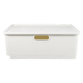 Japanese Storage Box Kitchen Shelves Basket Containers with Lids White – Everyday Household Format for Simple Storage and Daily Tasks