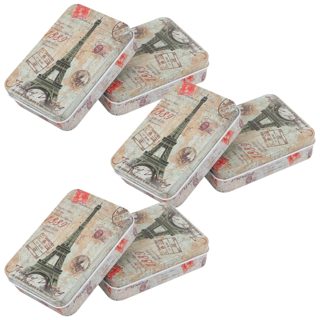 6 Pcs Desktop Storage Boxes Case Pantry Organizers and Clear Greeting Card – Clear-View Organization for Simple Storage and Daily Tasks
