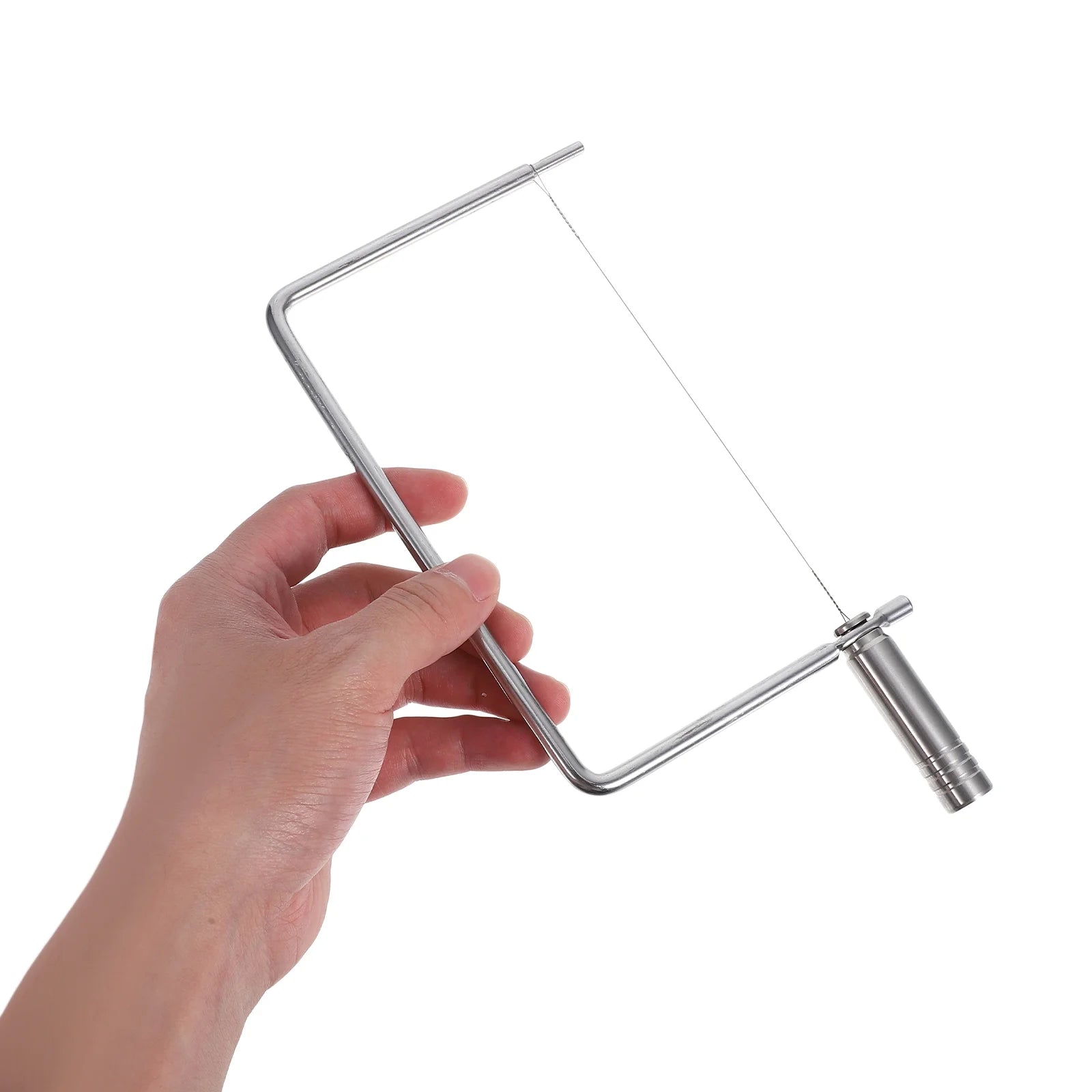 unbranded Stainless Steel Cheese Slicer with Wire Multipurpose Cheese Cutter for Slices Handheld Cheese Slicer for Butters and Cheese Blocks Kitchen Tool – Durable Stainless Steel Construction for Simple Storage and Daily Tasks