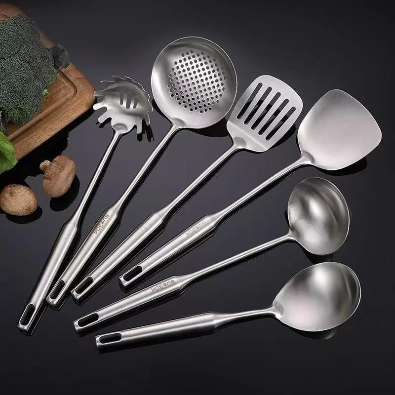 Well-crafted 7-Piece Gold Kitchen Utensil Set with Stand Stainless Steel Cooking Tools- Dishwasher Suitable Ladle Spoon Spatula Pasta Fork Luxury Brass Kitchen Accessories for Home – Durable Stainless Steel Construction for Simple Storage and Daily Tasks