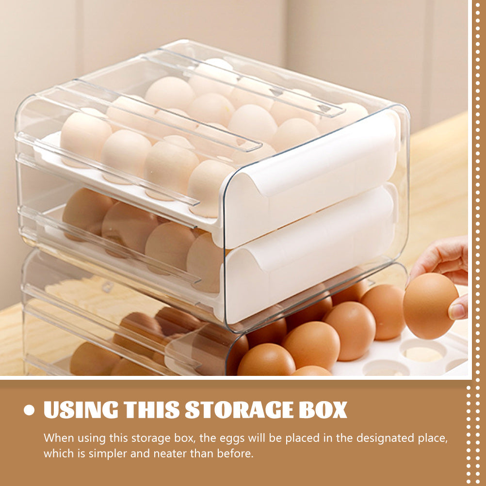 Decals Drawer Egg Carton Organizer Storage Box Baby – Convenient Family Mealtime Use for Simple Storage and Daily Tasks