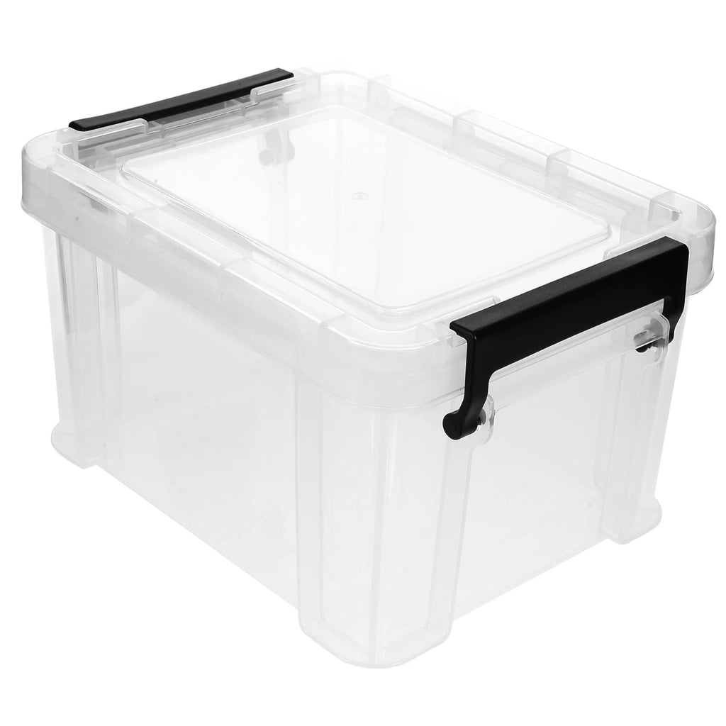 Transparent Dust-proof and Moisture-proof Household Storage Box with Lid Makeup – Secure Lid Design for Simple Storage and Daily Tasks