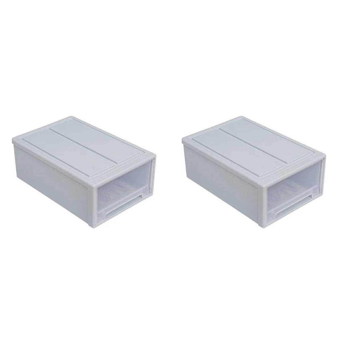 2pcs Drawer Clothes Storage Box- Out Drawer Container for Organizing Mens and Shoes Sandals Wedges Flats Heels and Accessories Blue – Practical Home Organization for Simple Storage and Daily Tasks
