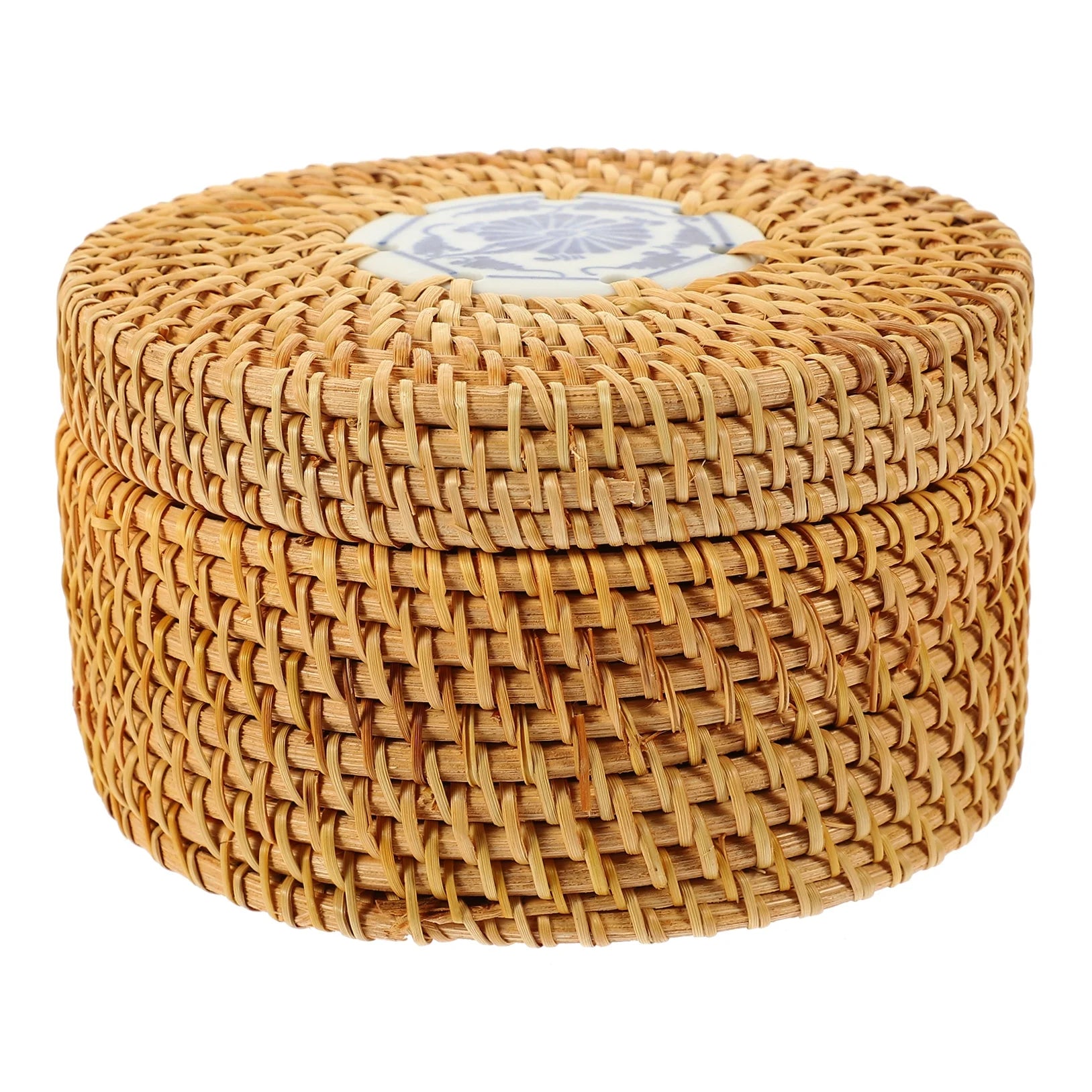 Toy Rattan Nut Box Household Storage Container 14X14X8CM – Practical Home Organization for Simple Storage and Daily Tasks