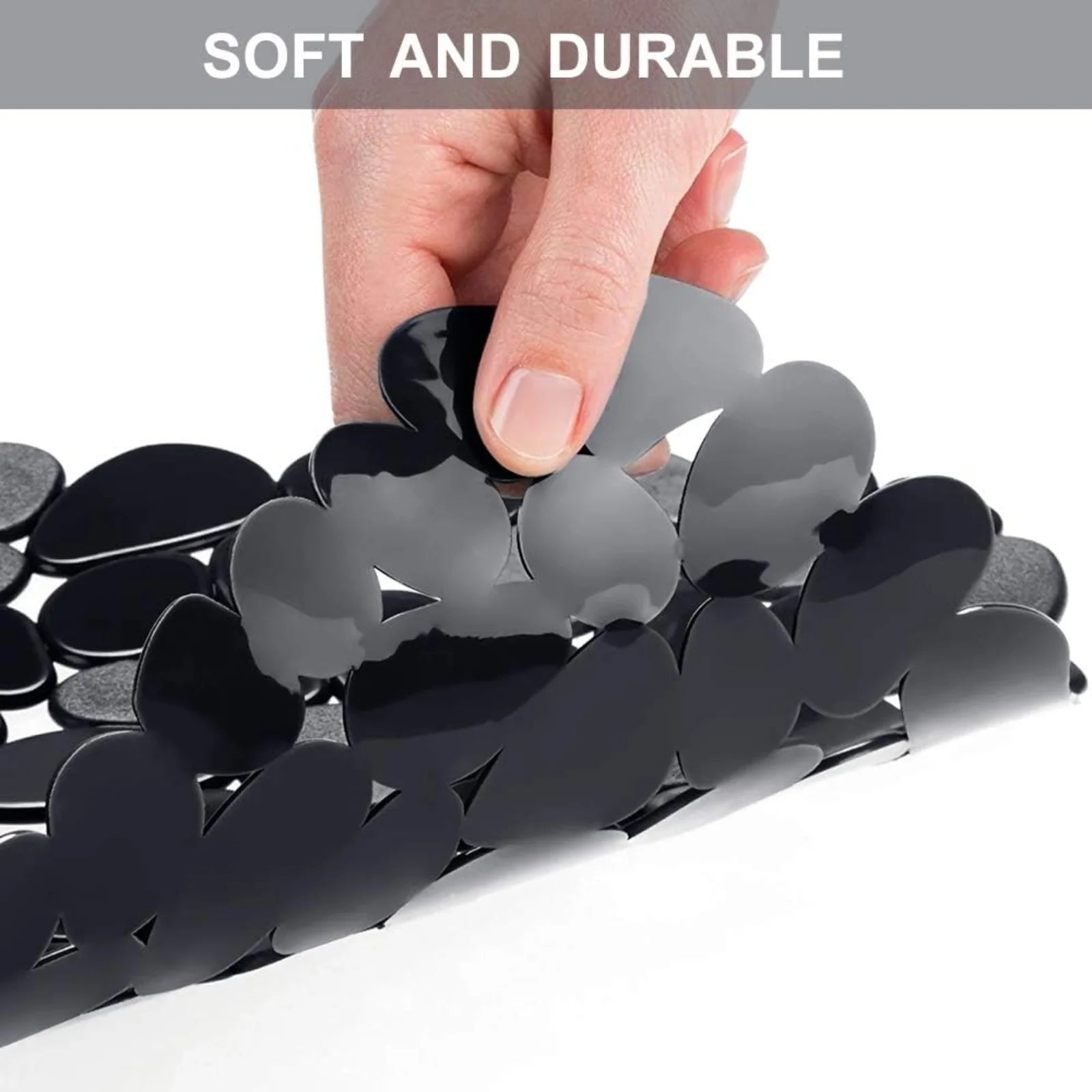 Bligli Pebble Sink Mat 2-Pack - PVC Kitchen Protector for Stainless Steel/Ceramic Dish Drying Mat for Dishes 15.7" x 11.8" Black – Durable Stainless Steel Construction for Simple Storage and Daily Tasks
