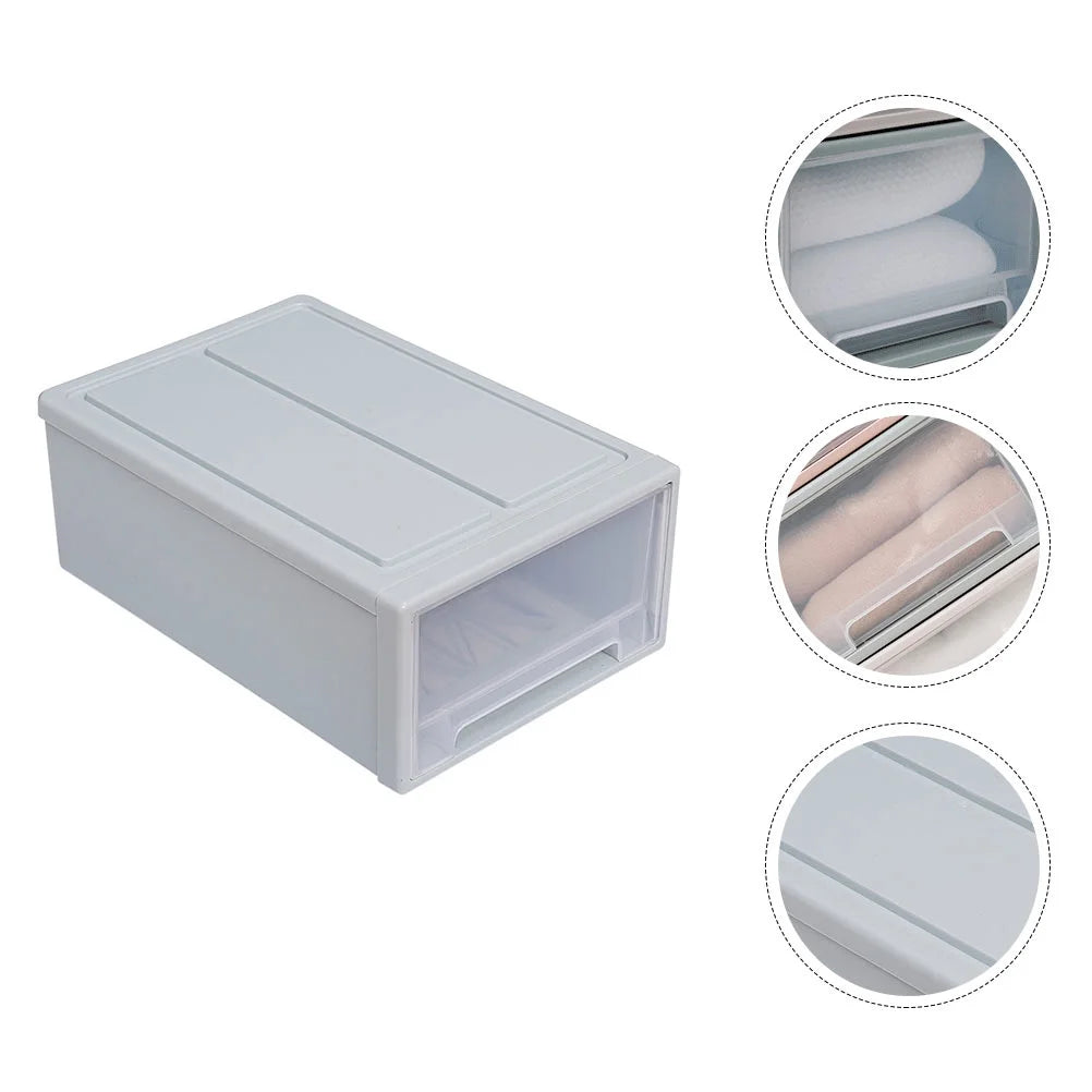 2pcs Drawer Clothes Storage Box- Out Drawer Container for Organizing Mens and Shoes Sandals Wedges Flats Heels and Accessories Blue – Practical Home Organization for Simple Storage and Daily Tasks