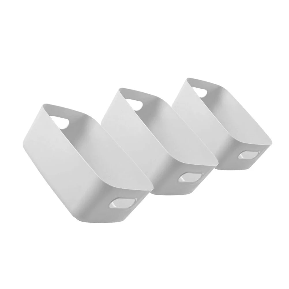 Basket Storage Box Three-Piece Set Medium Containers Boxes – Convenient Multi-Piece Set for Simple Storage and Daily Tasks