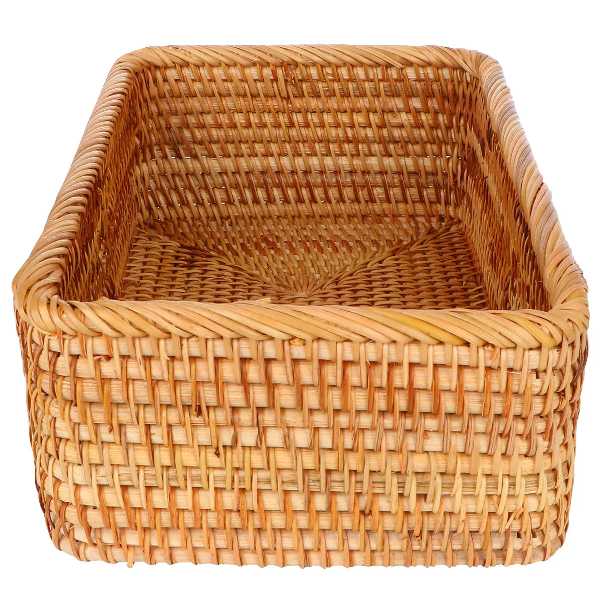 Wicker Basket with Lid Storage Boxes Lids Practical Home Child – Secure Lid Design for Simple Storage and Daily Tasks