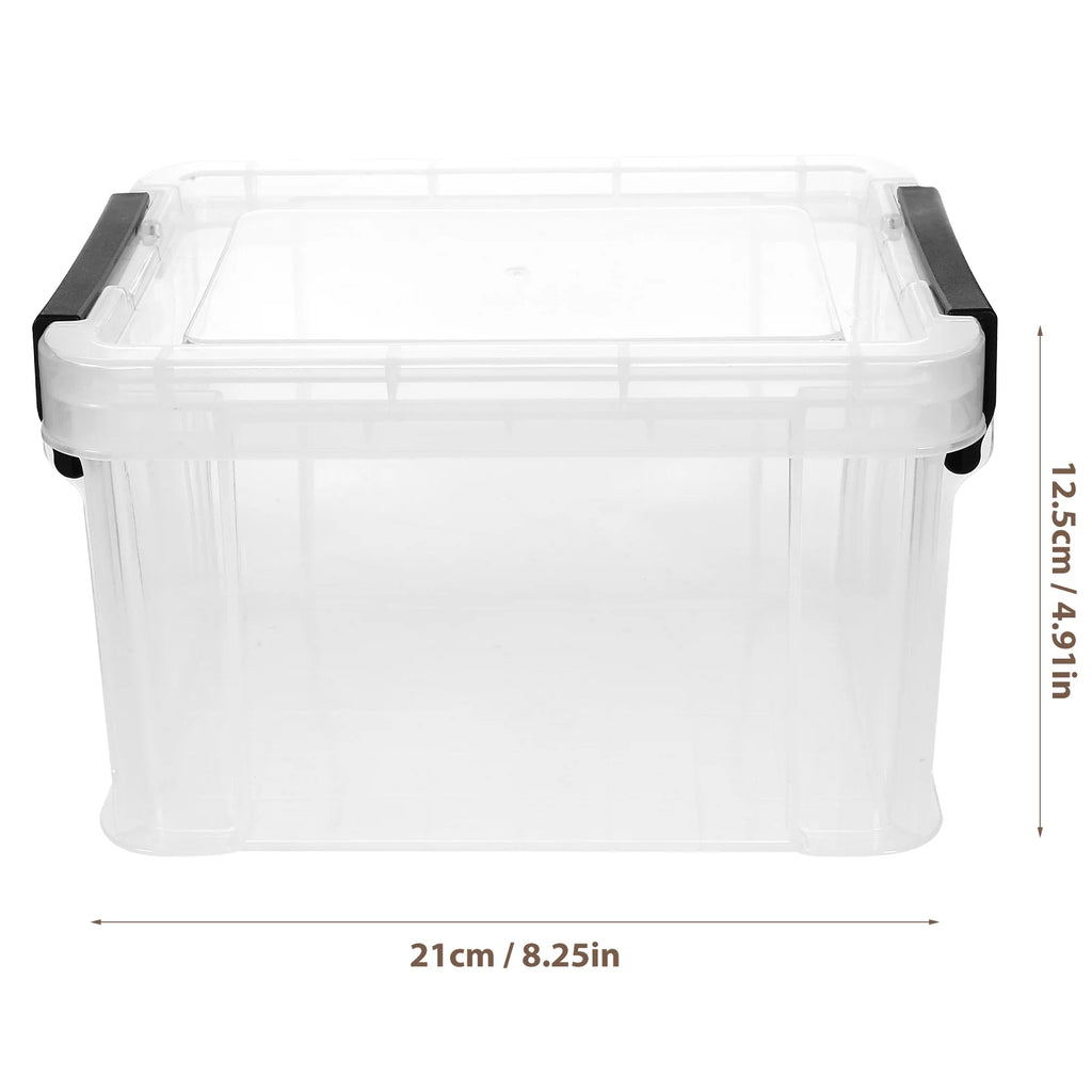 Transparent Dust-proof and Moisture-proof Household Storage Box with Lid Makeup – Secure Lid Design for Simple Storage and Daily Tasks