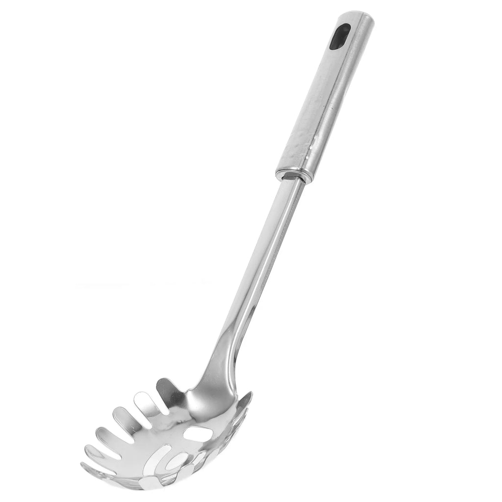 Stainless Steel Pasta Server 1 Set Spaghetti Spoon Noodle Claw Pasta Fork Metal Pasta Spoon Heat Resistant for Cooking – Durable Stainless Steel Construction for Simple Storage and Daily Tasks