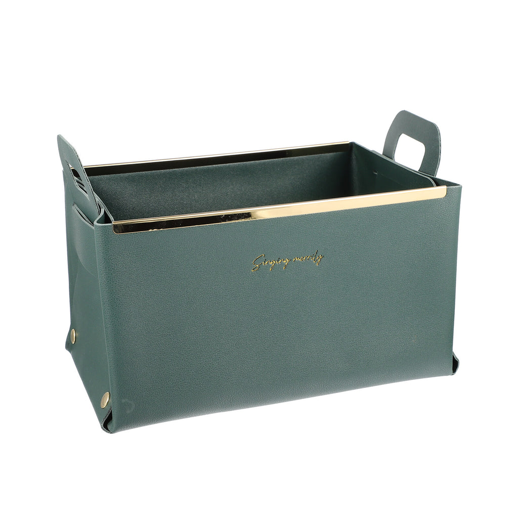 Storage Basket Cube Leather Lightweight Box Home Use Organizer – Practical Home Organization for Simple Storage and Daily Tasks