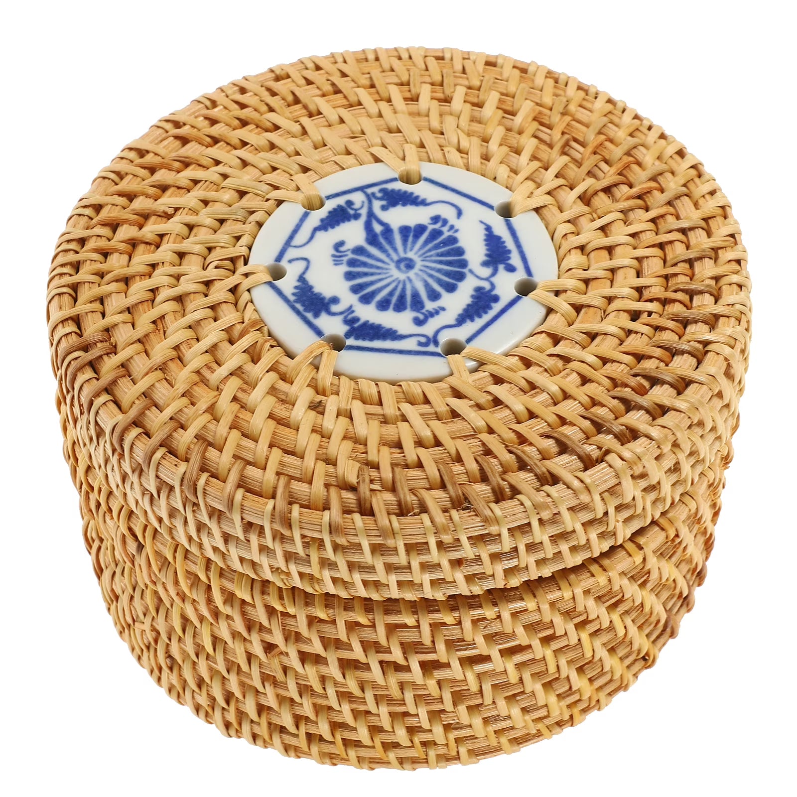 Toy Rattan Nut Box Household Storage Container 14X14X8CM – Practical Home Organization for Simple Storage and Daily Tasks