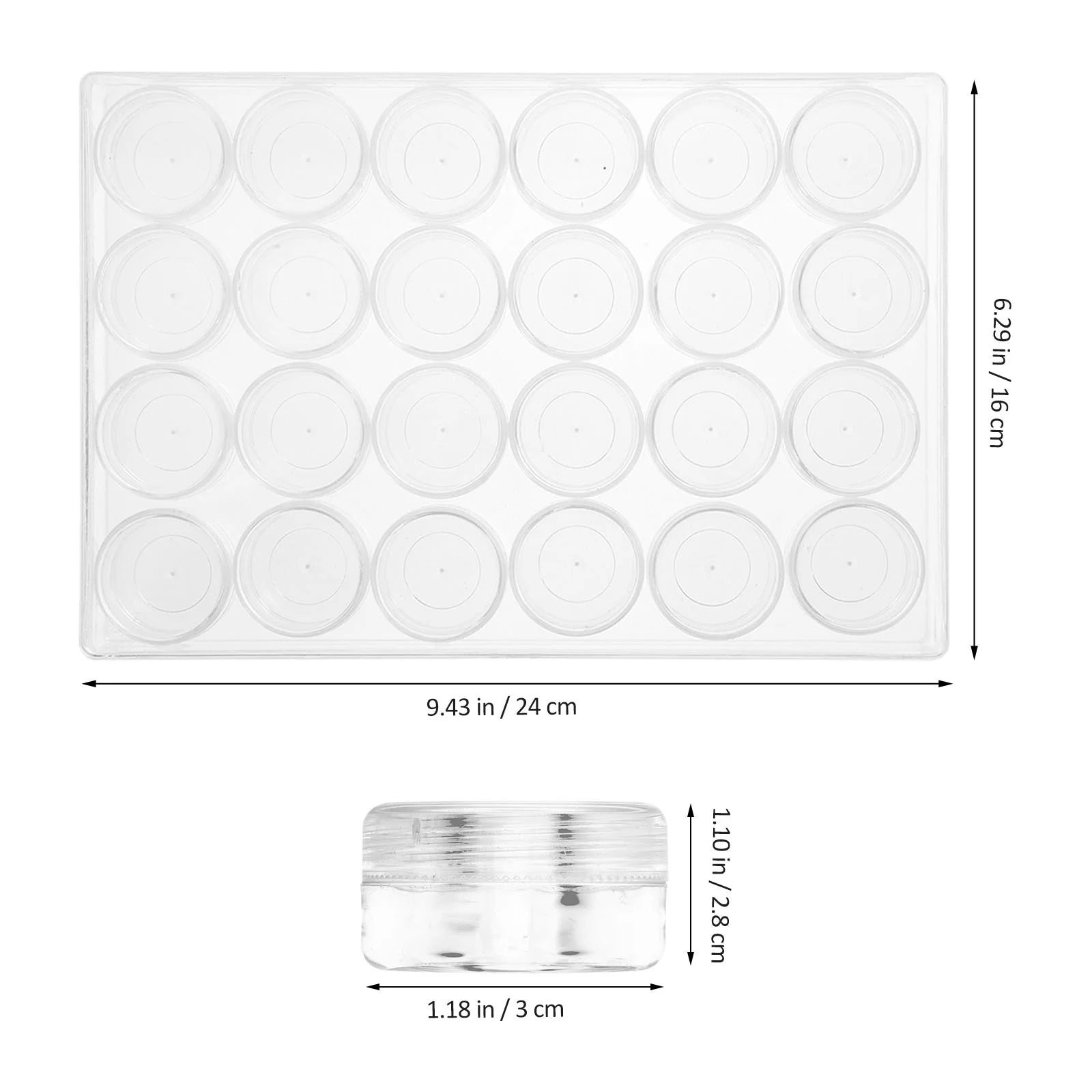 Closet Bead Organizers Storage Boxes 24X16cm Transparent – Clear-View Organization for Simple Storage and Daily Tasks