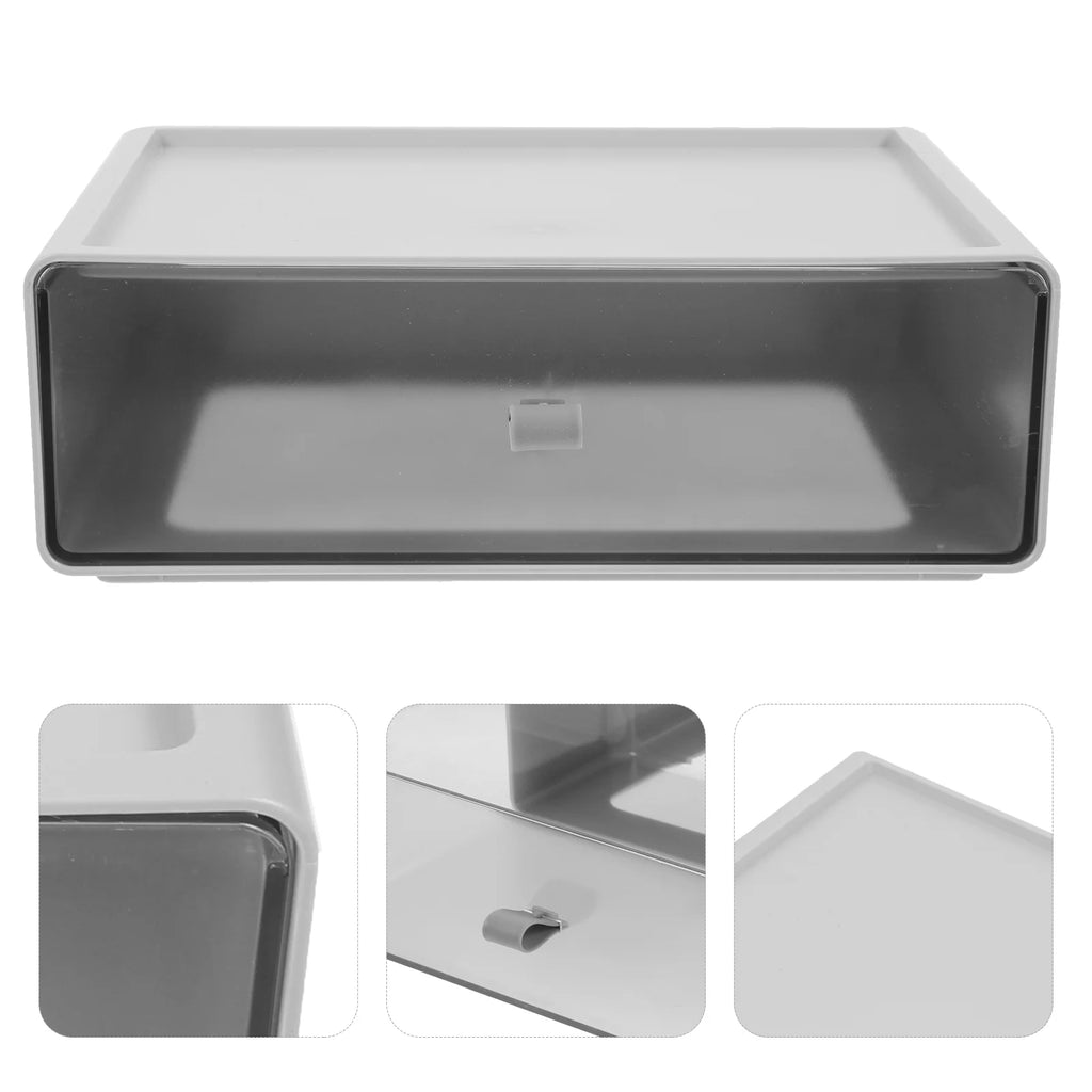 Storage Boxes for Shelves Drawer Stackable Desk Organizer – Everyday Household Format for Simple Storage and Daily Tasks