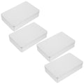 4 Pcs Collapsible Storage Bins Metal Tin Box Compact Lightweight Travel – Multiroom Organization Format for Simple Storage and Daily Tasks