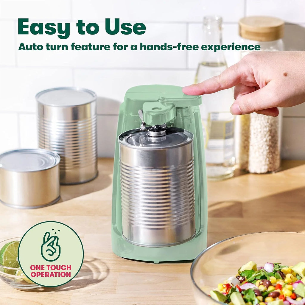 Electric Can Opener and Knife Sharpener Multifunctional Jar and Bottle Opener with Removable Cutting Lever and Cord Storage Stainless Steel Blade, – Durable Stainless Steel Construction for Simple Storage and Daily Tasks – Catalog Item 123