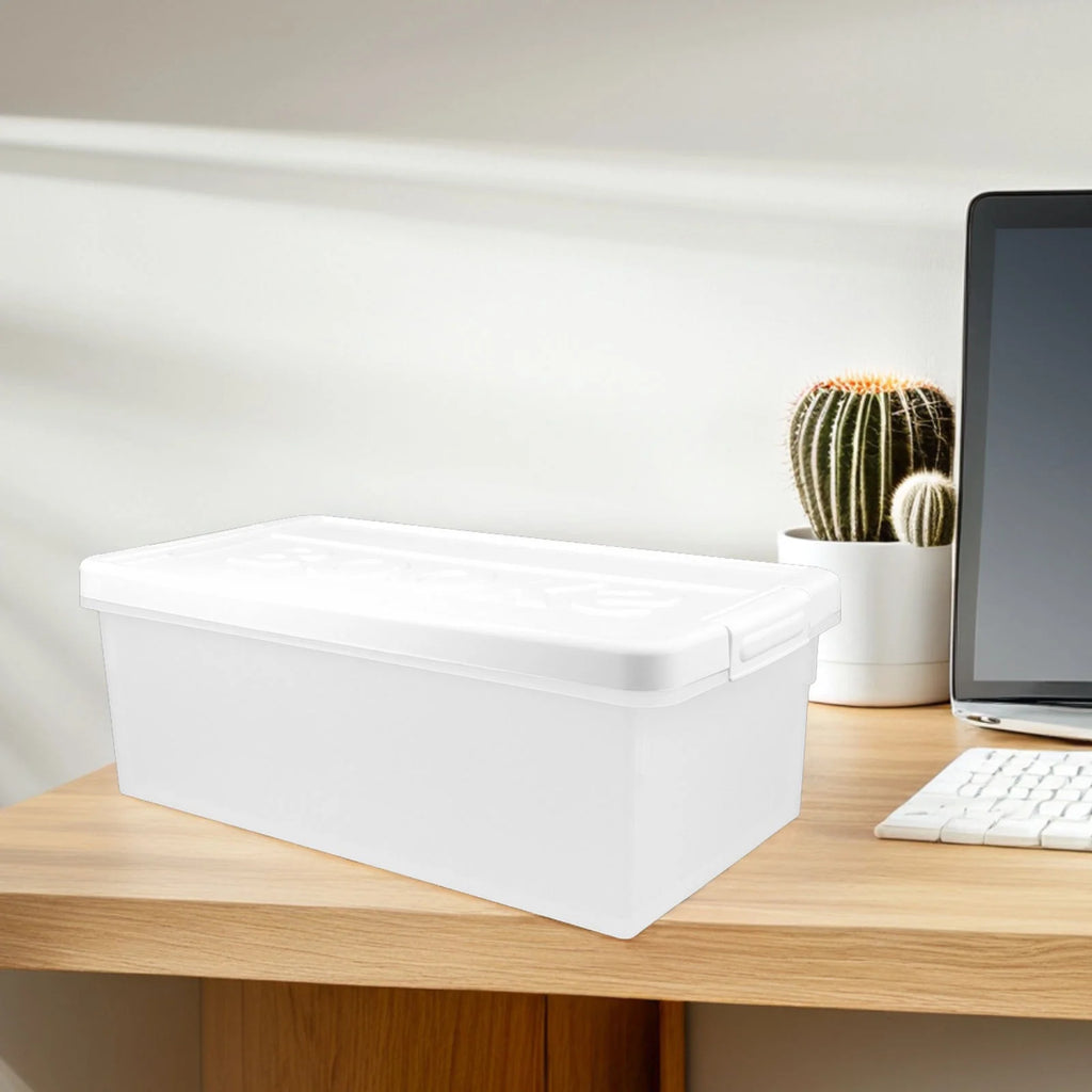 Book Storage Box Office Travel 39.50X20.50X14.00CM White – Practical Home Organization for Simple Storage and Daily Tasks