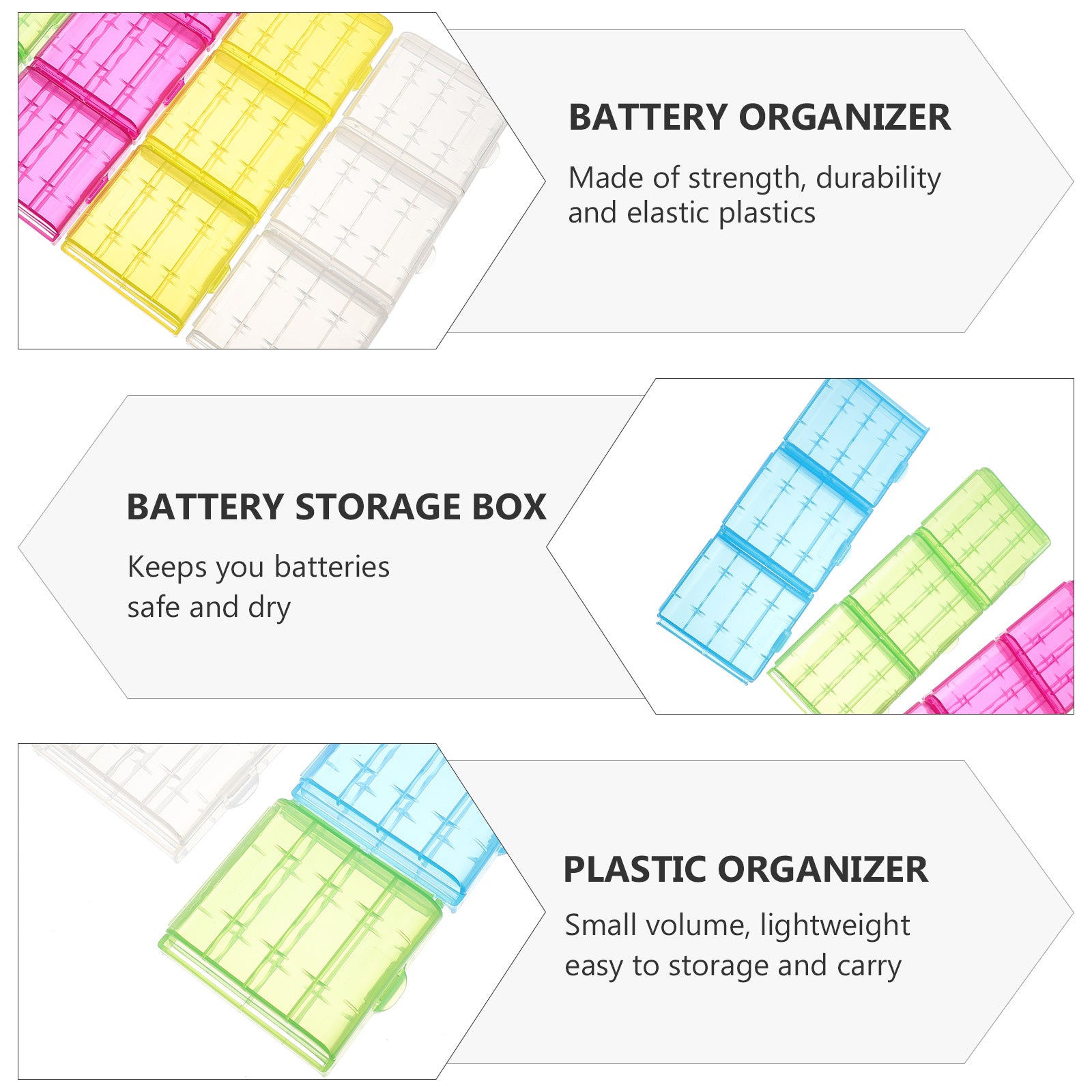 30 Pcs Battery Lithium Storage Box Organizer Container Safety – Multiroom Organization Format for Simple Storage and Daily Tasks