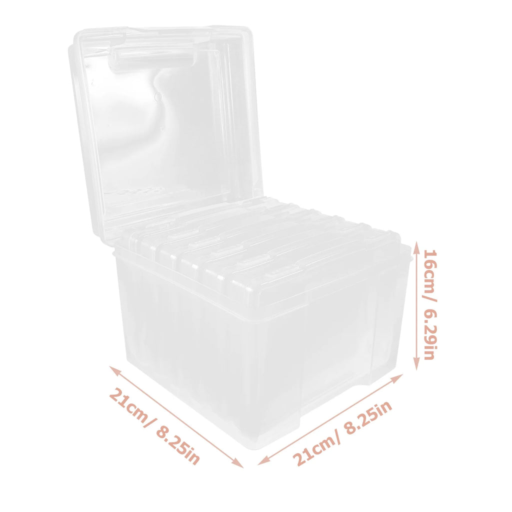 6Pcs Cards Storage Boxes Postcards Photos Organizing Cases Clear Plastic Storage Cases – Clear-View Organization for Simple Storage and Daily Tasks