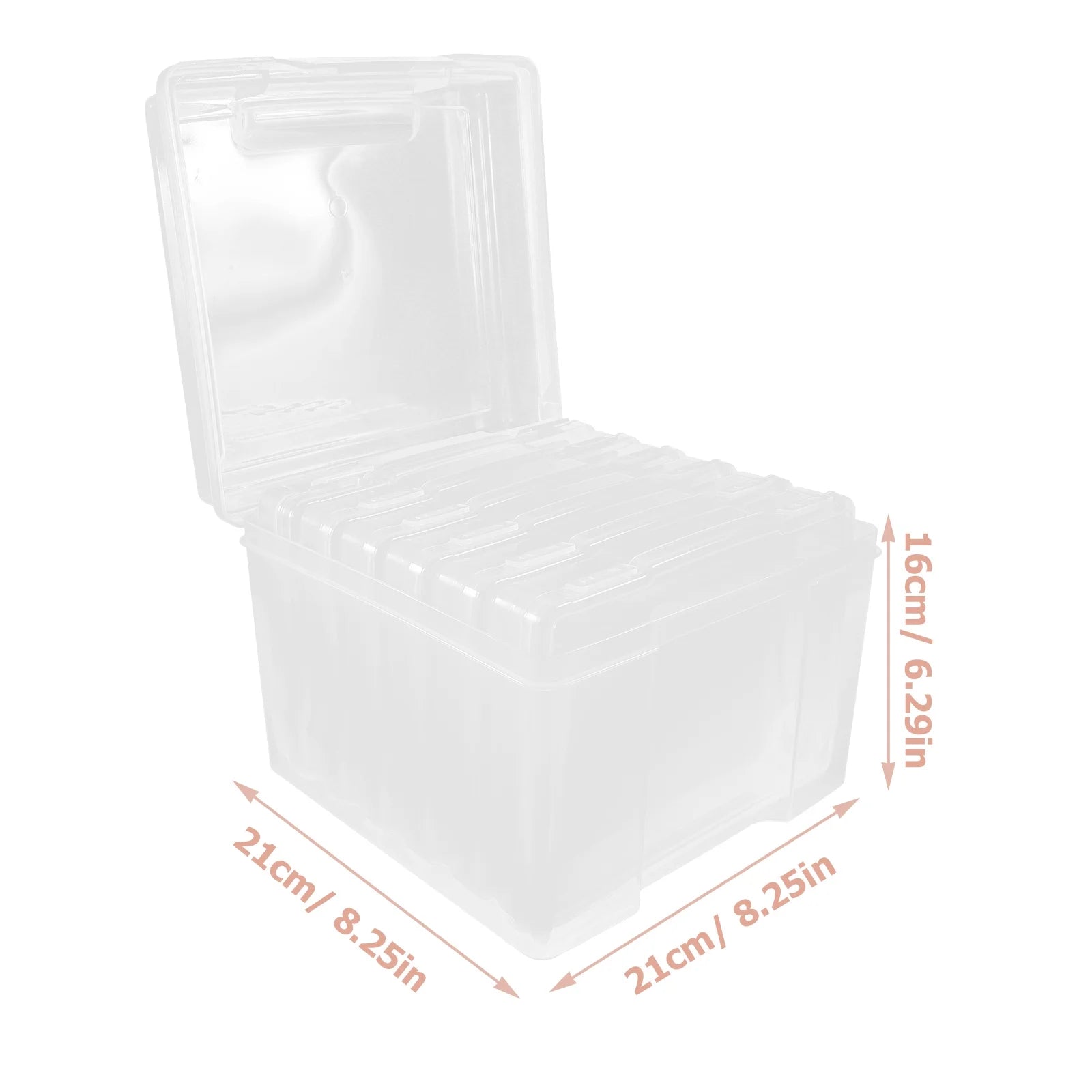 6Pcs Cards Storage Boxes Postcards Photos Organizing Cases Clear Plastic Storage Cases – Clear-View Organization for Simple Storage and Daily Tasks