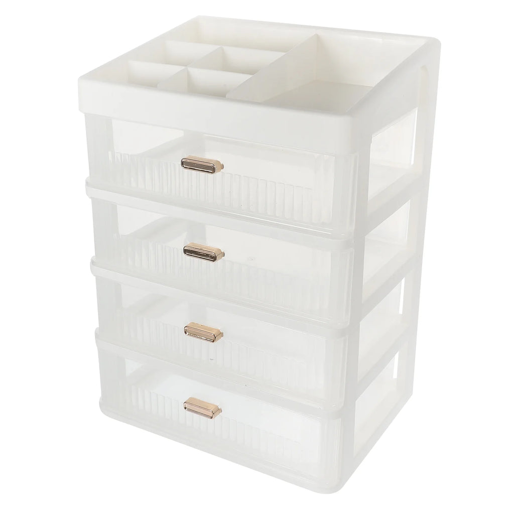 Skincare Desktop Storage Box 32.00X23.00X17.00CM White – Practical Home Organization for Simple Storage and Daily Tasks