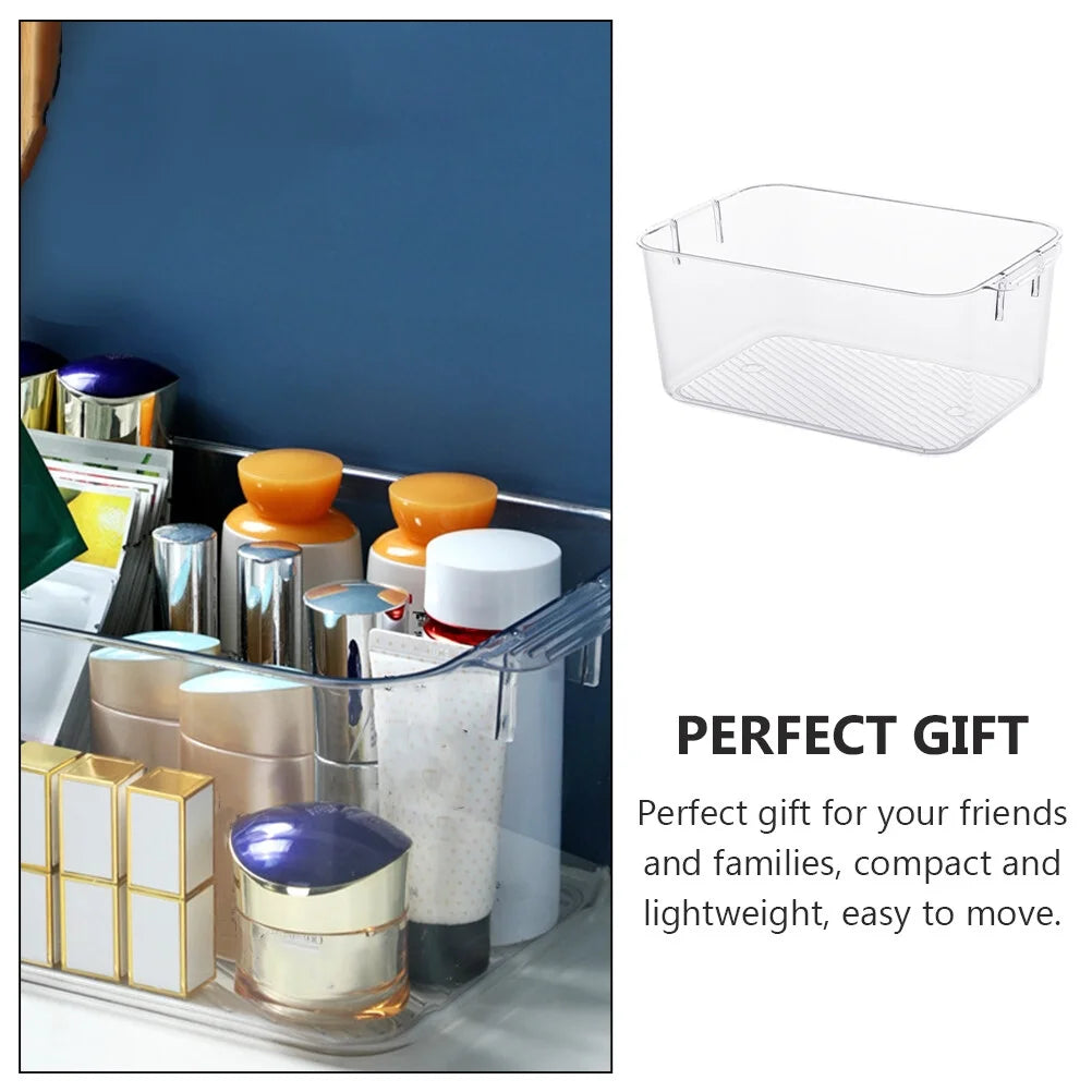 Clear Organizer Drawers Storage Bins Cosmetic Box Sundries Container – Clear-View Organization for Simple Storage and Daily Tasks