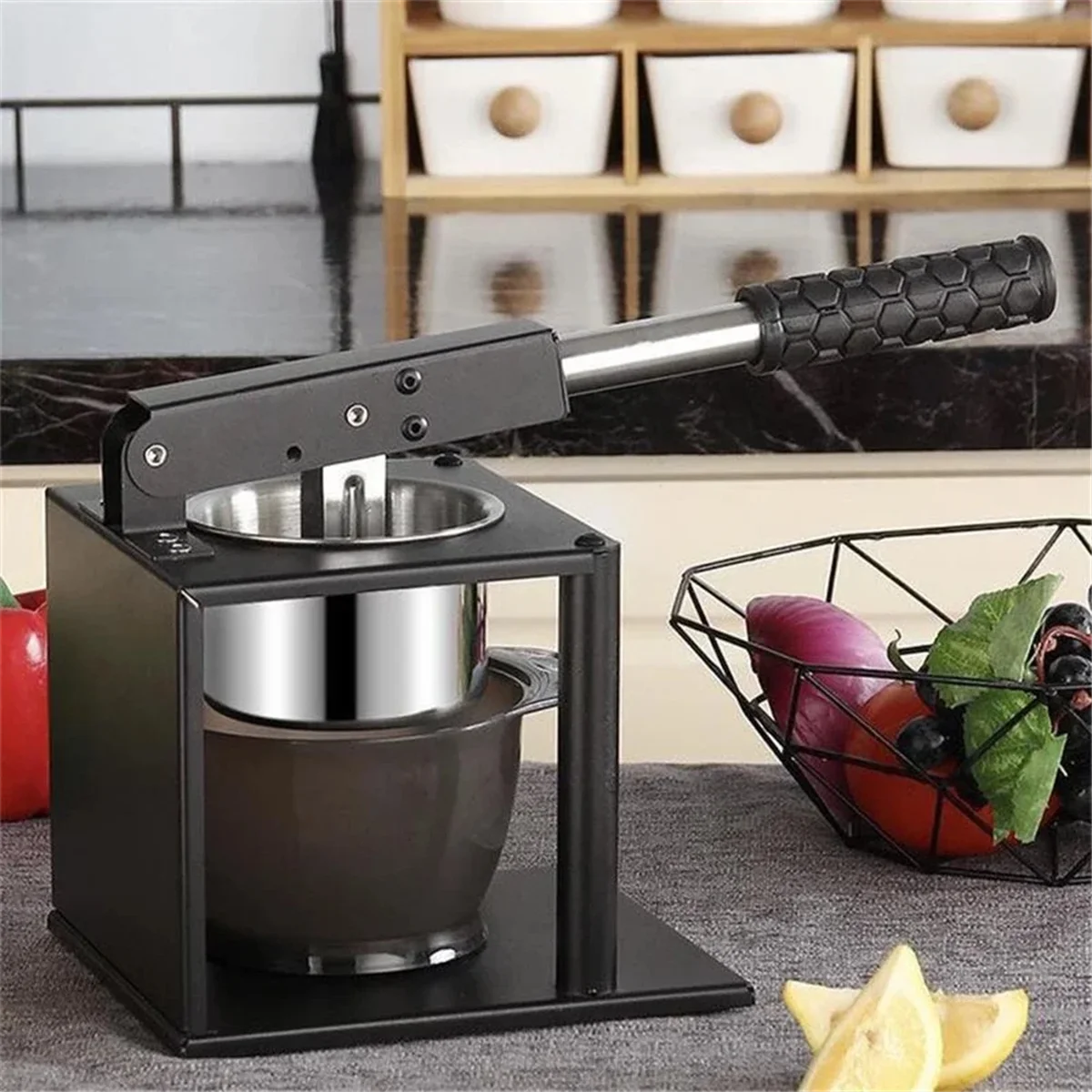 304 Stainless Steel Squeezer Juicer Hand Citrus Manual Juicer Portable Juicer for Kitchen Bar Restaurant – Durable Stainless Steel Construction for Simple Storage and Daily Tasks