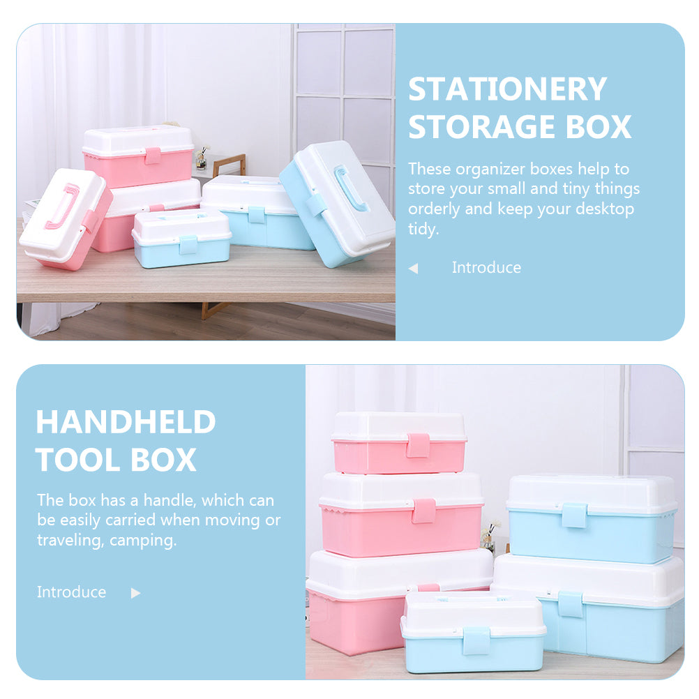 Organizer Boxes Art Tools Storage Case Stationery Sturdy Child – Practical Home Organization for Simple Storage and Daily Tasks