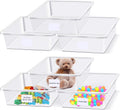 24 Pcs Plastic Cubby Storage Bins Classroom Cubby Organization with Self Adhesive Labels Bin Small Stackable Storage Containers Toy Book Box for School(14 x 10 x 3 Inch,Clear) – Everyday Household Format for Simple Storage and Daily Tasks