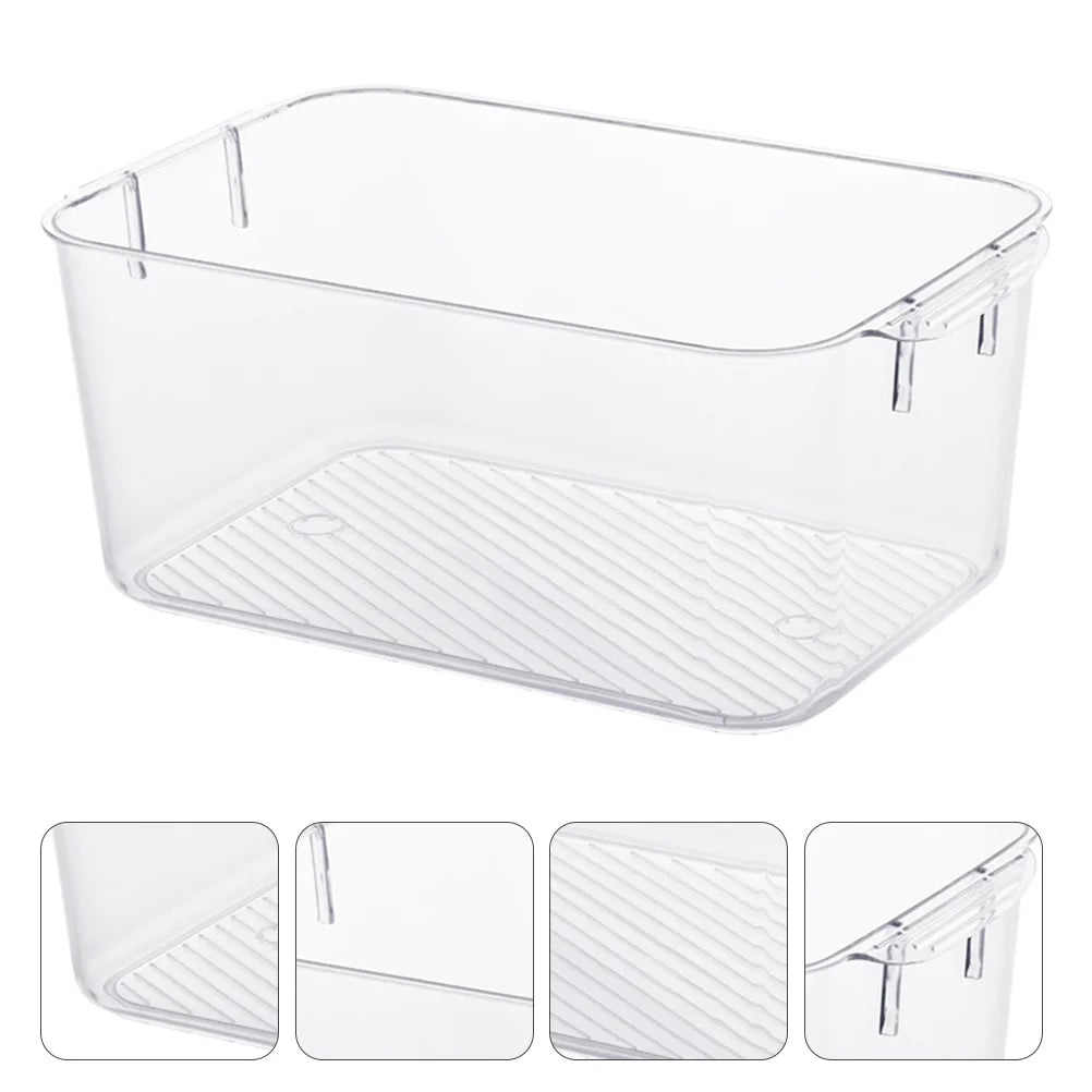Clear Organizer Drawers Storage Bins Cosmetic Box Sundries Container – Clear-View Organization for Simple Storage and Daily Tasks