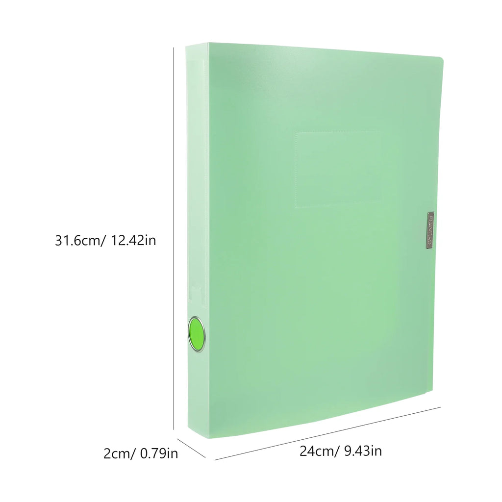 A4 File Box Photo Storage Boxes Organizer Folder Office Light Green – Practical Home Organization for Simple Storage and Daily Tasks