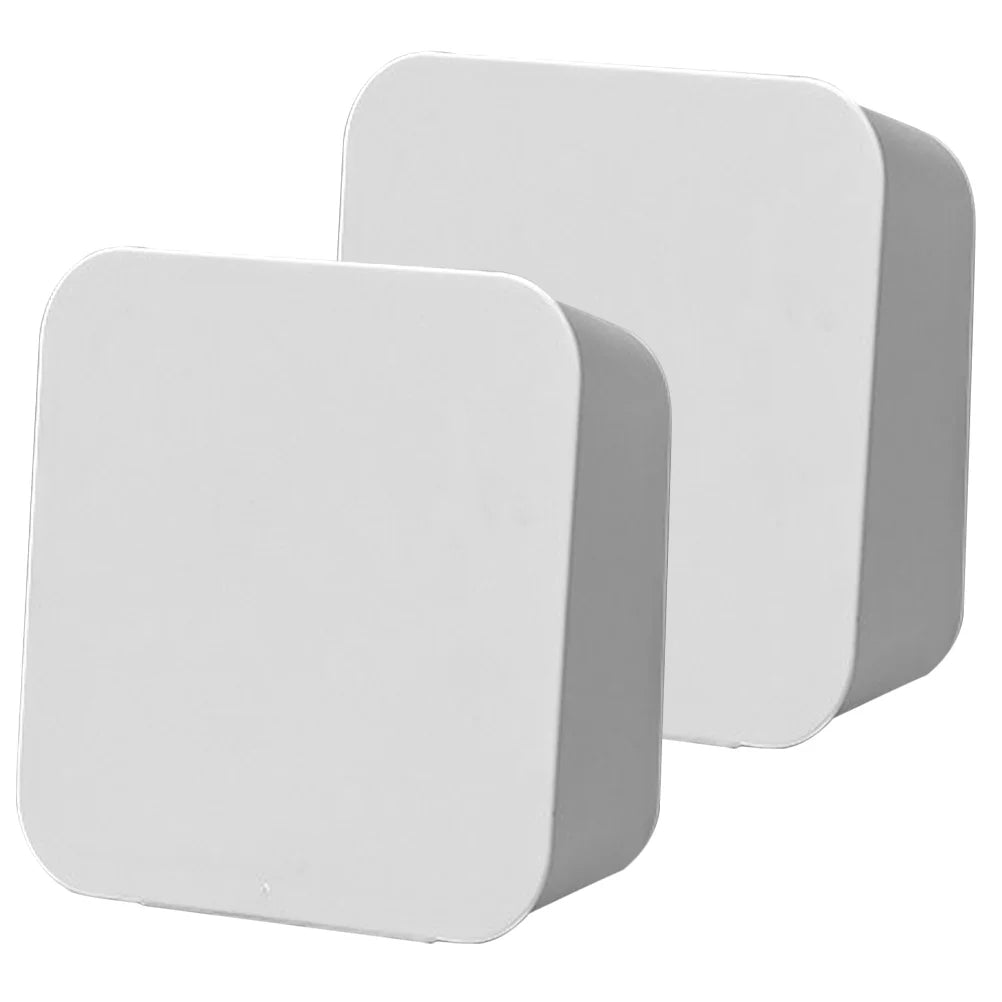 2 Pcs Wall-mounted Boxes Small Apartment Storage Box 14x5.5x14cm White – Space-Saving Hanging Design for Simple Storage and Daily Tasks