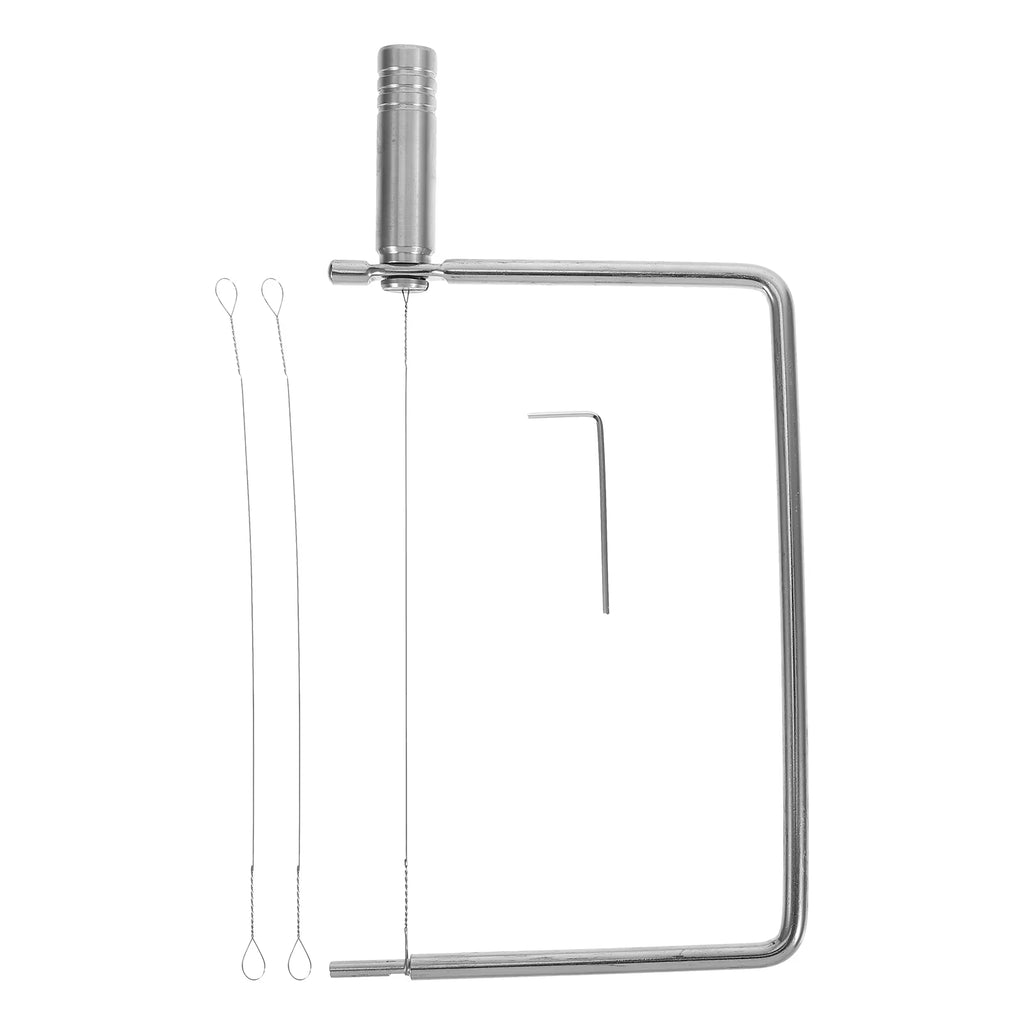 unbranded Stainless Steel Cheese Slicer with Wire Multipurpose Cheese Cutter for Slices Handheld Cheese Slicer for Butters and Cheese Blocks Kitchen Tool – Durable Stainless Steel Construction for Simple Storage and Daily Tasks